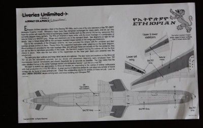 144 ETHIOPIAN Airlines 757 200 decal   Liveries Unlimited  