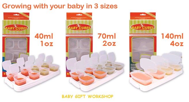 BABY WEANING PUREE/FOOD STORAGE POTS / CUBES / CONTAINERS TRAYS & LIDS 