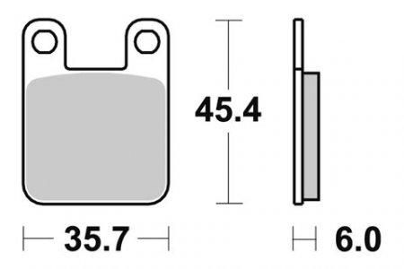 SBS 105HF Brake Pads Rear Brake Pads for APRILIA RX 50  