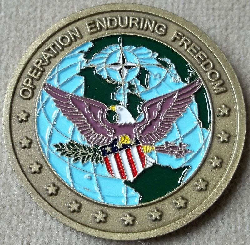 Navy Operation Enduring Freedom Challenge Coin  