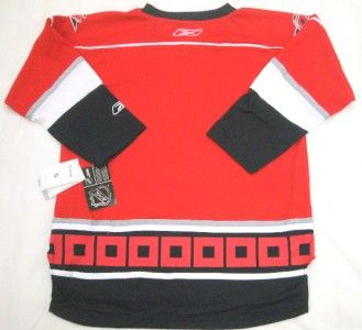 NHL Reebok Carolina Hurricanes Youth Team Color Jersey Red *NEW 