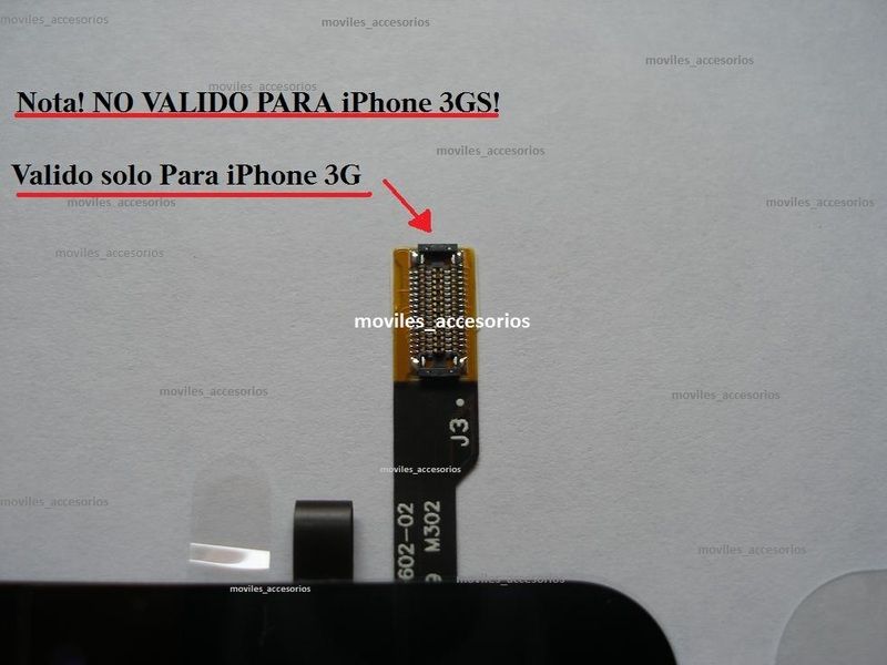 Nota Valido solo para iPhone 3G