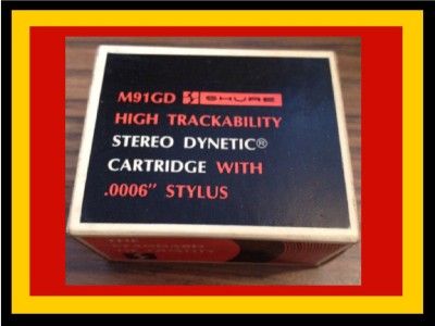   M91GD Stereo Dynetic Phonograph Cartridge M91GD Works Great  