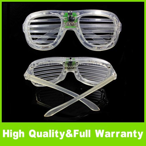 New LED Fashion Shutter Sunglasses Glow Light Glasses  