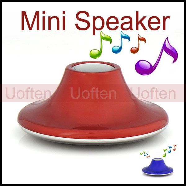 Portable UFO Shape Vibration Mini USB Speaker F  MP4 iPod PC 