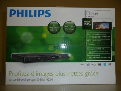 New Philips DVP3560 DVD Player Multi Region HDMI 1080P  