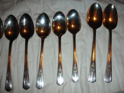 50 Pcs. WM. ROGERS Overlaid IS DESIRE Pattern Silverplate Flatware 