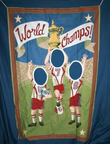 NIP Pottery Barn Kids WORLD CHAMPS Birthday Party SOCCER PICTURE 