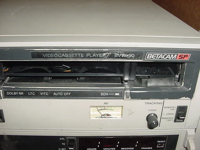 Sony Betacam SP BVW 60 Video Cassette Player/Recorder  