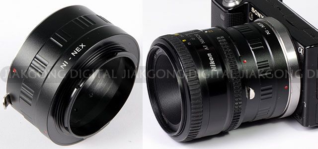   AI Lens to SONY NEX E Mount Adapter NEX 7 NEX 5 NEX 3 NEX VG10  