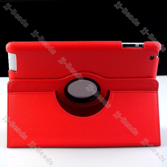   Magnetic Coffee PU Leather Case Smart Cover Swivel W/ Stand  