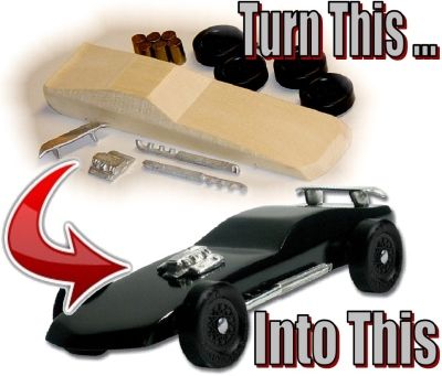 Black Magic Pinewood Derby Car Kit   8011  