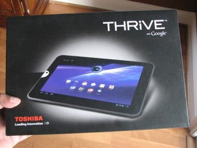 NEW TOSHIBA THRIVE 8GB + 16GB SD CARD, ANDROID 3.1 TABLET WiFi 10.1 