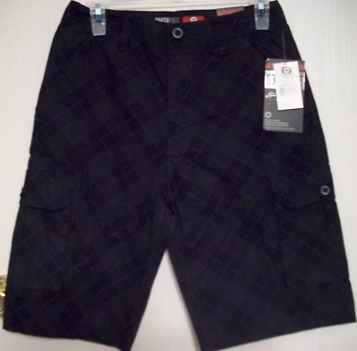 NWT BOYS SOUTHPOLE SHORTS BLACK FASHION CORE SZ 10 RV40  