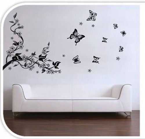 REMOVABLE MODERN WALL ART STICKER DECAL BUTTERFLY PRINT  