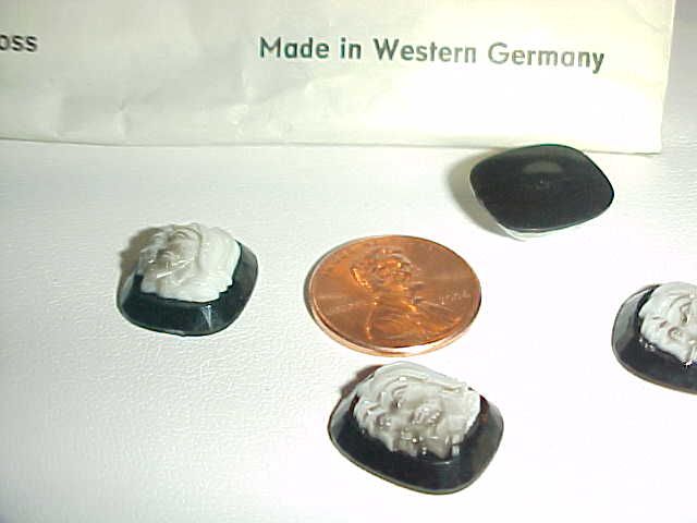 48 VINTAGE WEST GERMAN DOUBLE WARRIOR HEAD JET 16mm. CAMEOS L530 